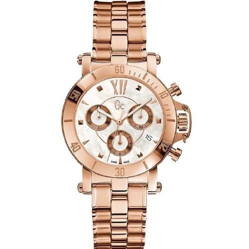 Guess Collection X73008M1S 42mm Gold And Platinum Synthetic Sapphire Women&#39;s Watch