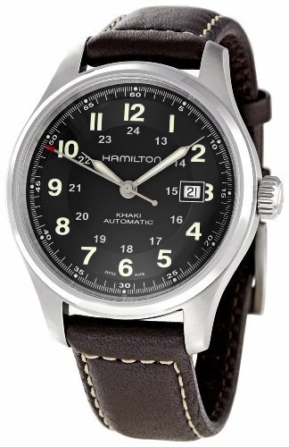 Hamilton Men's H70525733 Khaki Field Black Dial Watch