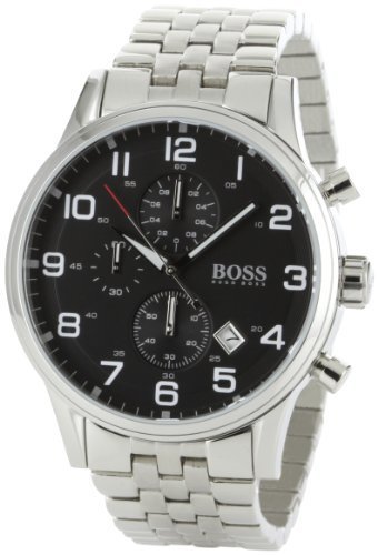Hugo Boss Men&#39;s 1512446 H2006 Chronograph Black Dial Stainless-Steel Watch