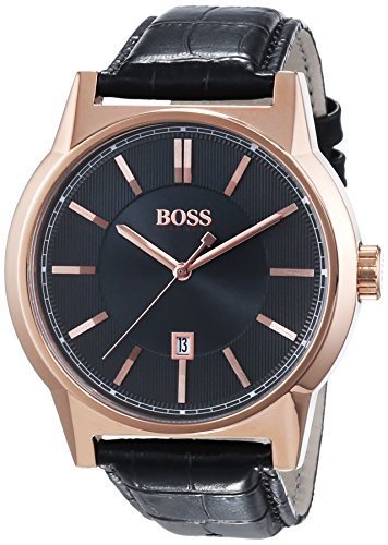Hugo Boss Architecture Round 1513073 Mens Wristwatch Excellent readability