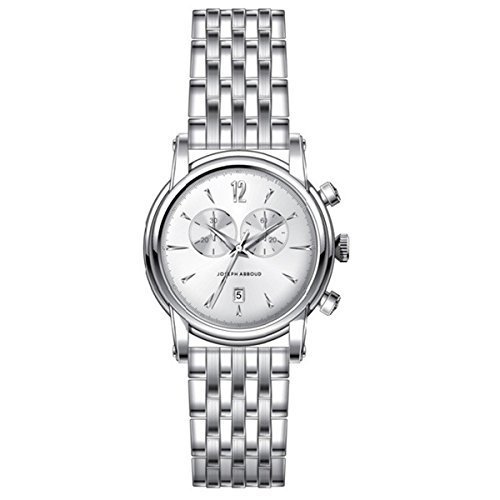 Joseph Abboud Berkshire Collection Men&#39;s Silvertone Stainless Steel Bracelet Chronograph Watch Ref.8016