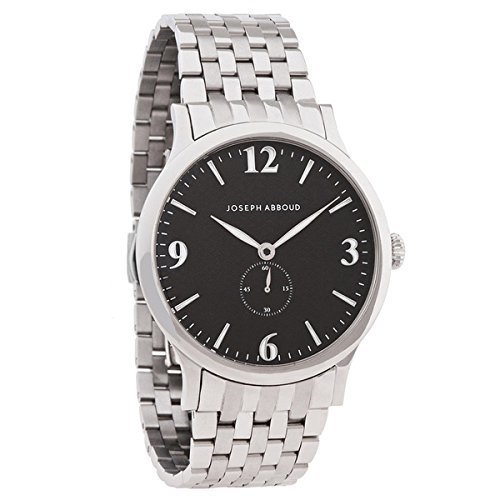 Joseph Abboud Franklin Collection Men&#39;s Black Dial 42mm case Stainless Steel Watch Ref.8025