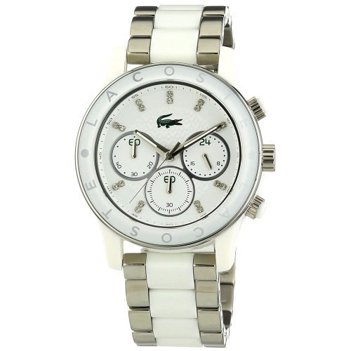 Lacoste Women&#39;s Goa Colors Silver/White Watch
