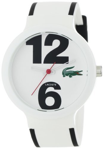 Lacoste Goa White Dial Polyurethane Strap Unisex Watch 2010542