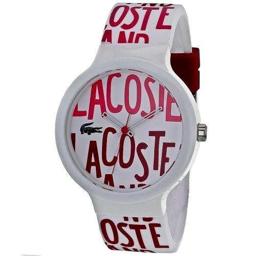 Lacoste Goa Silicone - White/Red-Pink Unisex watch #2020053
