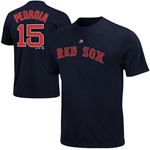Dustin Pedroia Boston Red Sox Youth Majestic MLB Player Navy T-Shirt
