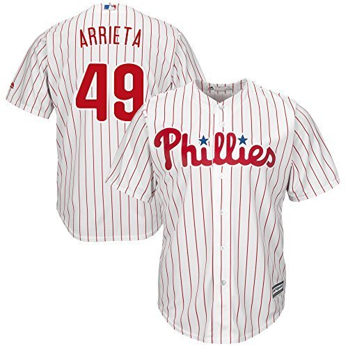 Majestic Athletic Jake Arrieta Philadelphia Phillies #49 Youth Cool Base Home Jersey