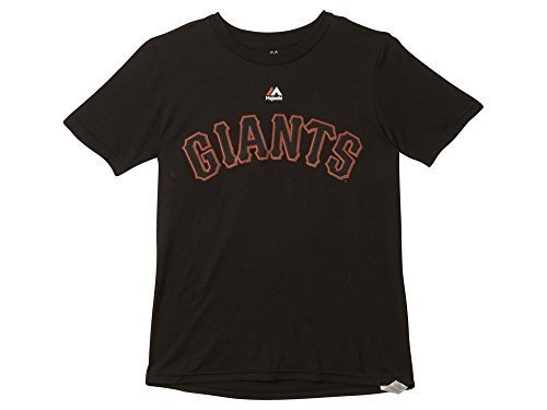 Madison Bumgarner Youth San Francisco Giants Black Name and Number Jersey T-shirt