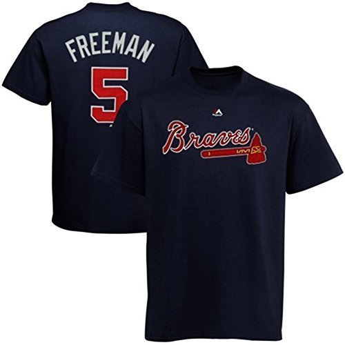 Freddie Freeman Atlanta Braves Navy Youth Jersey Name and Number T-shirt