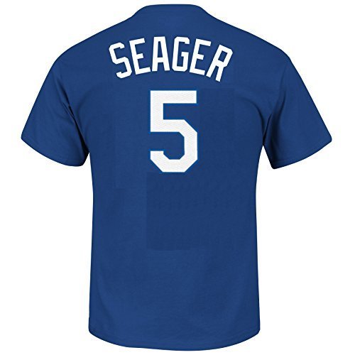 Corey Seager Youth Los Angeles Dodgers Blue Name and Number Jersey T-shirt