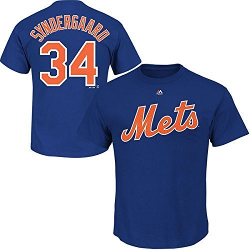 Noah Syndergaard New York Mets Royal Youth Player Name and Number T-Shirt Jersey - Blue
