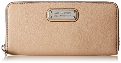 Marc by Marc Jacobs New Q Slim Zip Around Wallet, Cameo Nude, One Size