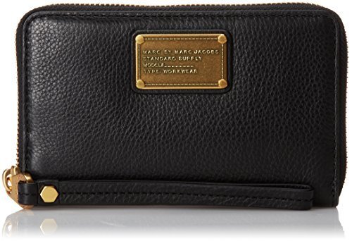Marc by Marc Jacobs Classic Q Wingman Wallet, Black, One Size