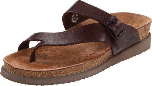 Mephisto Women&#39;s Helen Thong Sandal,Dark Brown,10 M US