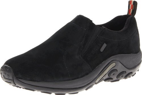 Merrell Men&#39;s Jungle Moc Waterproof Slip-On Shoe,Black