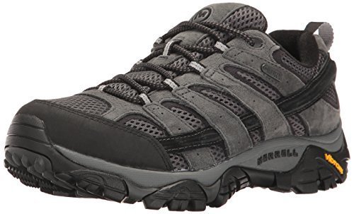 Merrell Men&#39;s Moab 2 Waterproof Hiking Shoe, Granite