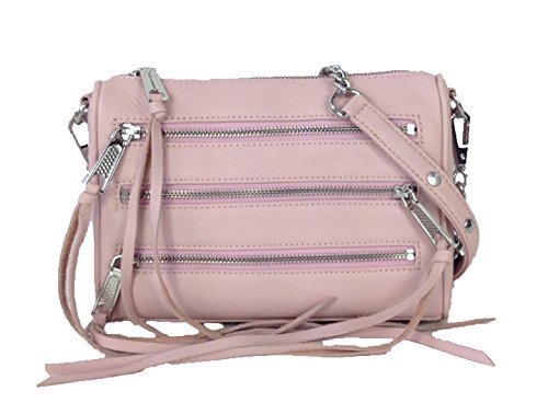 Rebecca Minkoff Mini Zip Handbag Shoulder Bag in Blush