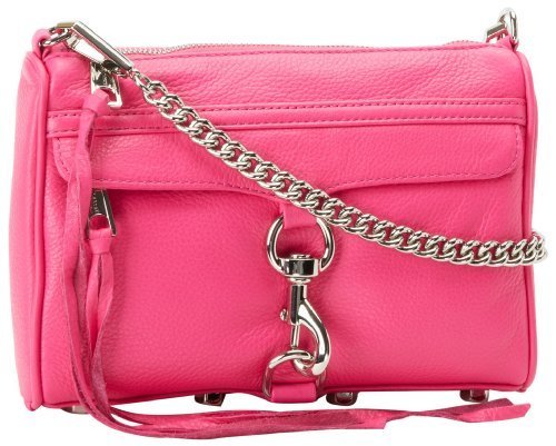 Rebecca Minkoff Mini MAC Convertible Cross-Body Handbag,Magenta,One Size