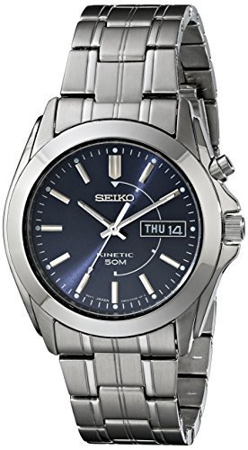 Seiko Men's SMY111 Stainless Steel Kinetic Watch