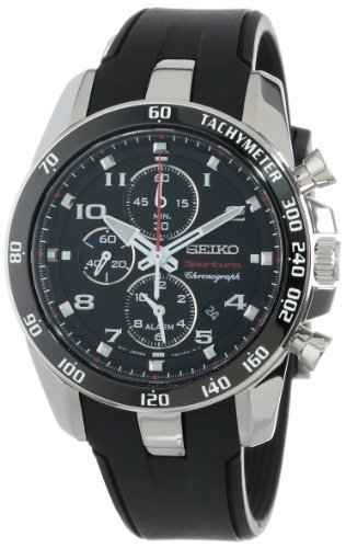 Seiko Men&#39;s SNAE87 &quot;Sportura Classic&quot; Stainless Steel Watch