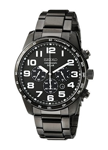 Seiko Men&#39;s SSC231 Sport Solar Stainless Steel Watch