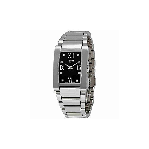 Tissot Women&#39;s T0073091105600 T-Trend Generosi-T Black Dial Stainless Steel Watch