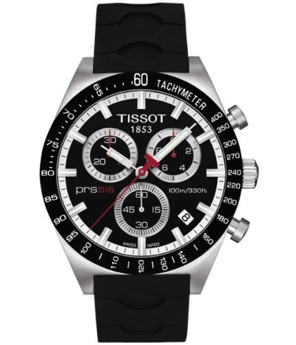 Tissot Men&#39;s T0244172705100 Veloci-T Chronograph Black Dial Watch