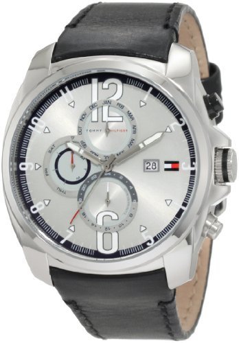 Tommy Hilfiger Men&#39;s 1790833 Sport Stainless Steel and black strap with Multifunction dial Watch