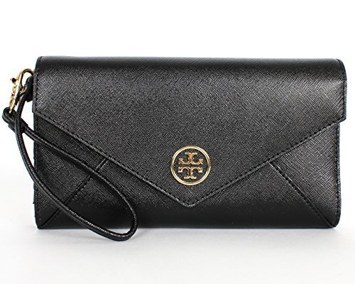 Tory Burch Robinson Envelope Wristlet Black
