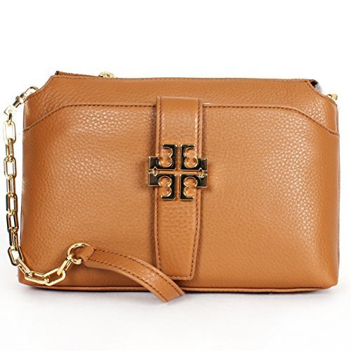 Tory Burch Meyer Chain Crossbody in Bark Leather