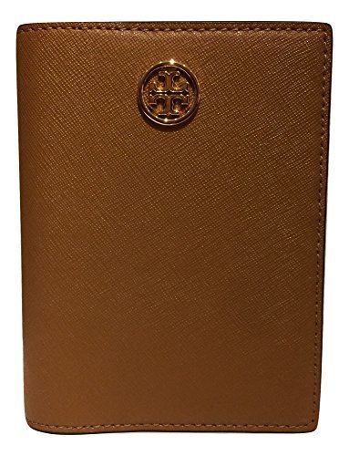 Tory Burch Robinson Beeswax Saffiano Leather Zip Card Case Wallet