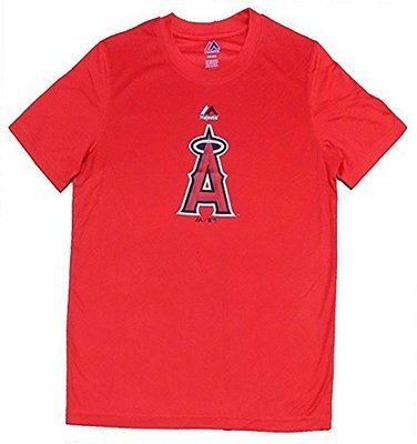 Los Angeles Angels Youth Red Primary Logo Performance T-Shirt