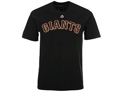 Madison Bumgarner Youth San Francisco Giants Black Name and Number Jersey T-shirt