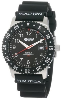 Nautica Men&#39;s N06511 Resin Round Analog Watch