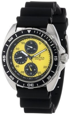 Nautica Men&#39;s N07564 Resin Round Multifunction Watch