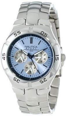 Nautica Men&#39;s N10075 Metal Round Multifunction Watch