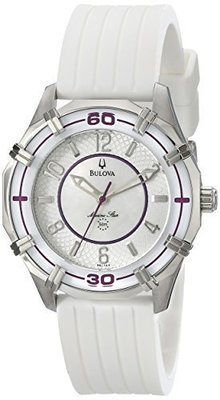Bulova Women&#39;s 96L144 Solano Marine Star Rubber Watch