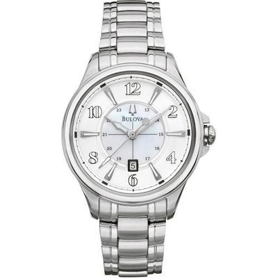 Bulova Adventurer White Dial Stainless Steel Multi Quartz Ladies Watch 96M109