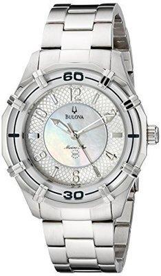 Bulova Women&#39;s 96L145 Solano Marine Star Mother of Pearl Watch