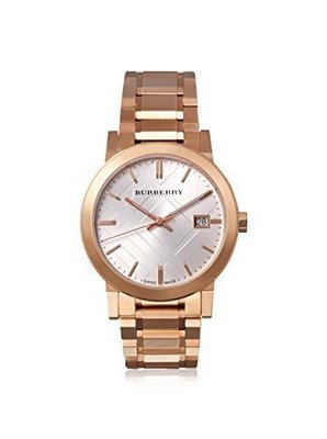 Burberry Women&#39;s BU9004 The City Rose Gold-Plated Stainless Steel Watch