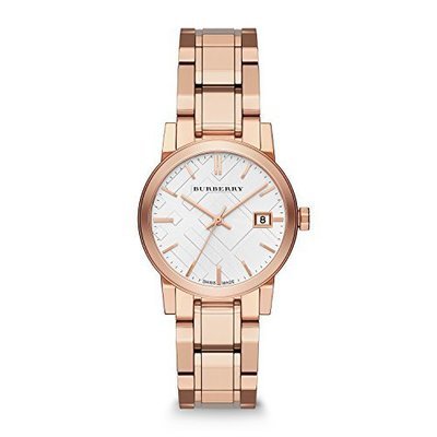 Burberry Women&#39;s BU9104 Heritage Rose Gold-Plated Stainless Steel Watch