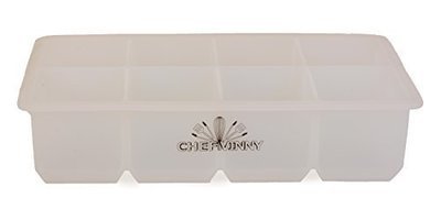 Chef Vinny Classic King Size Ice Cube Tray (8 Cube, Clear)