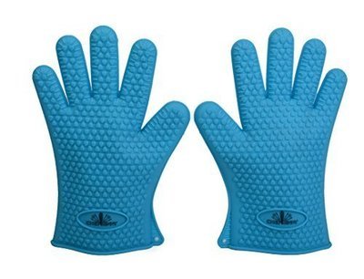 Chef Vinny Silicone Oven Gloves blue