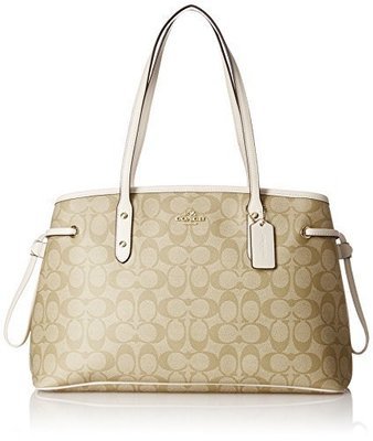 Coach Signature Drawstring Carryall Shoulder Bag F57842
