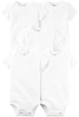 Carter&#39;s Baby Multi-Pk Bodysuits 126g387, White, 12 Months
