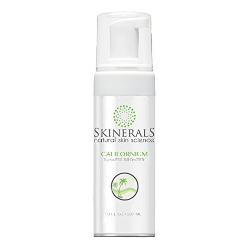 Skinerals Self Tanner Sunless Bronzer Californium Natural and Organic Ingredients for Safe Alternative to Sun Tanning (8 Ounce)
