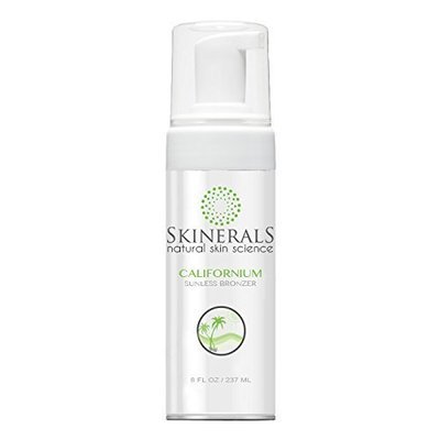 Skinerals Self Tanner Sunless Bronzer Californium Natural and Organic Ingredients for Safe Alternative to Sun Tanning (8 Ounce)