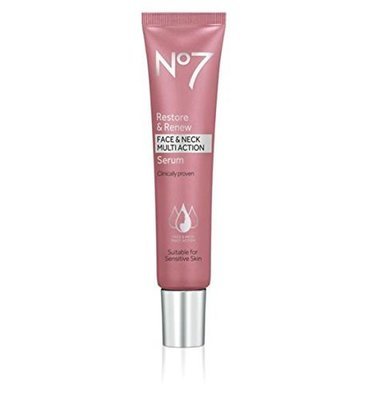 No7 Restore &amp; Renew Face &amp; Neck MULTI ACTION Serum 30ml