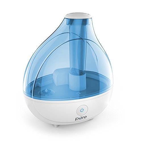 Pure Enrichment MistAire Ultrasonic Cool Mist Humidifier - Premium Humidifying Unit with Whisper-Quiet Operation, Automatic Shut-Off, and Night Light Function