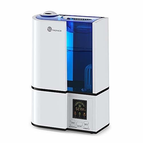 TaoTronics Cool Mist Humidifier, LED Display, 4L Ultrasonic Humidifiers for Home Bedroom, with Filter, Adjustable Mist Levels, Timer, Waterless Auto Shut-off --(4L/1.06 Gallon, US 110V)